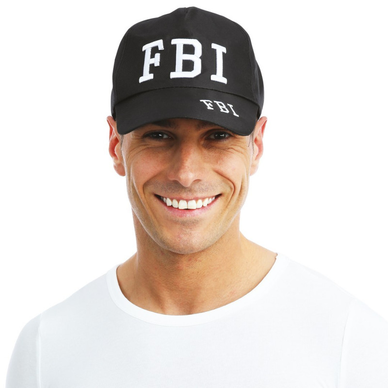 Casquette FBI réglable pour déguisement adulte en vente à Paris Be Happy