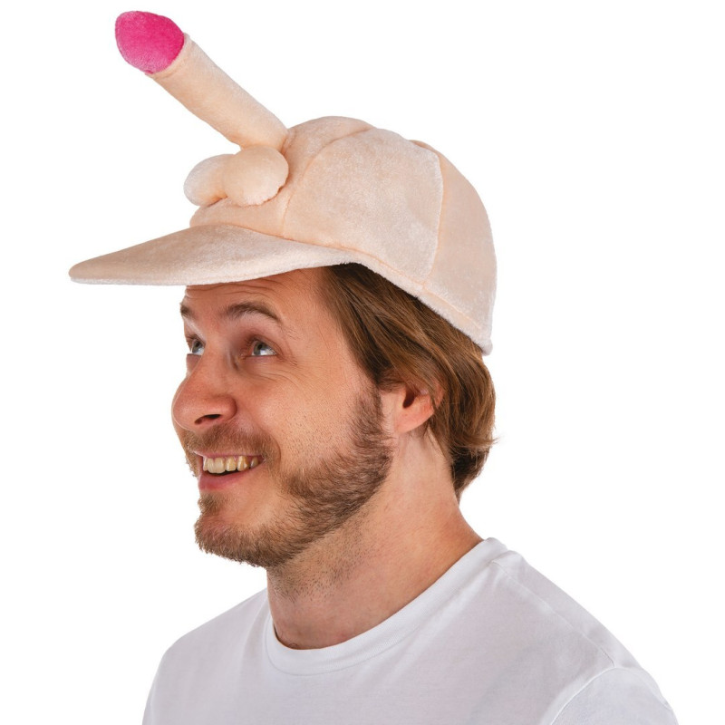 Casquette zizi, pénis, bite avec testicules, couilles pour adulte en vente à Paris chez Be Happy Store
