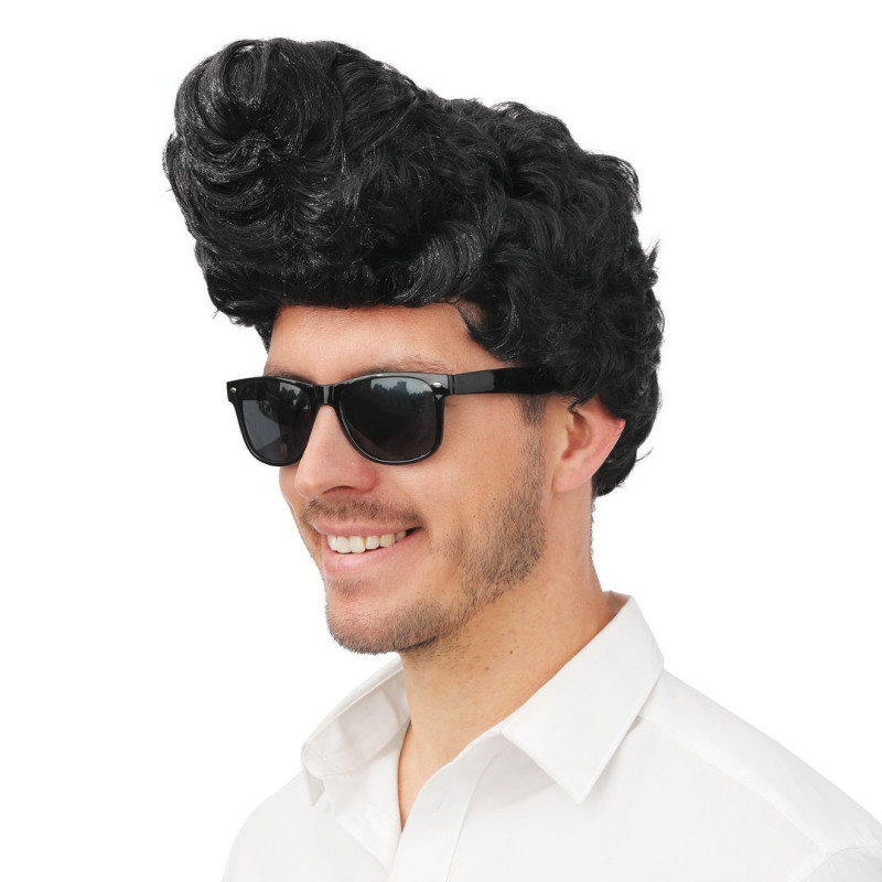 Perruque Elvis Presley coupe Banane luxe rock n roll pour adulte en vente à Paris chez Be Happy
