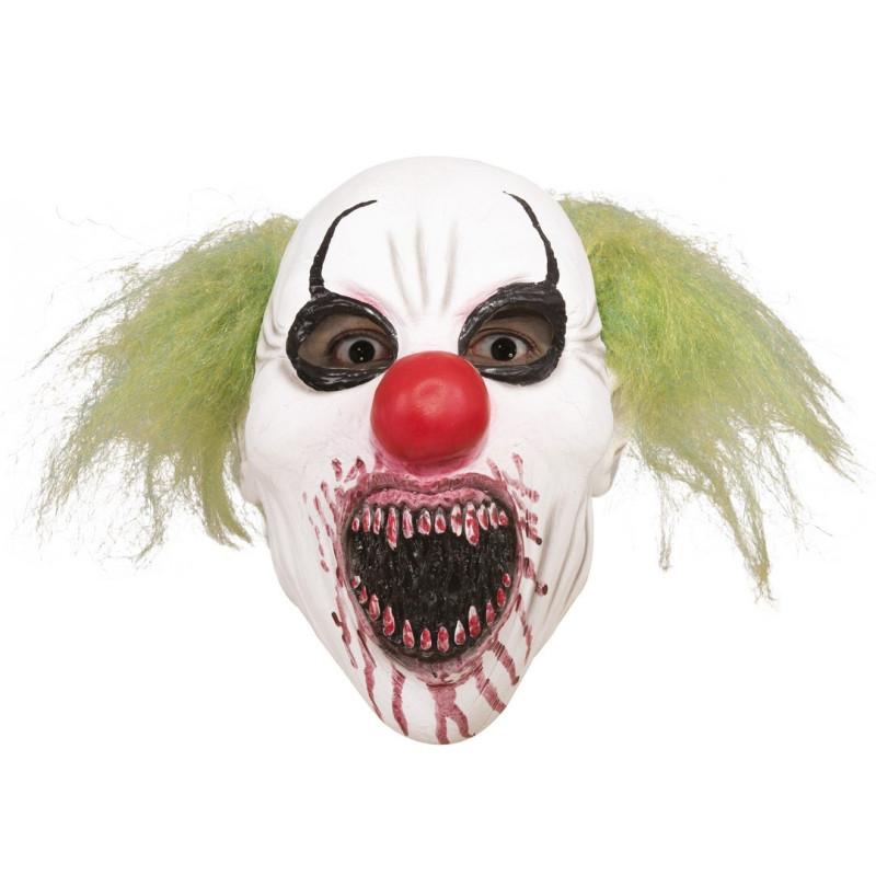Masque clown cannibale intégral latex