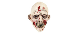 Masque zombie, mort vivant luxe en latex avec tache de sang en vente à Paris chez Be Happy