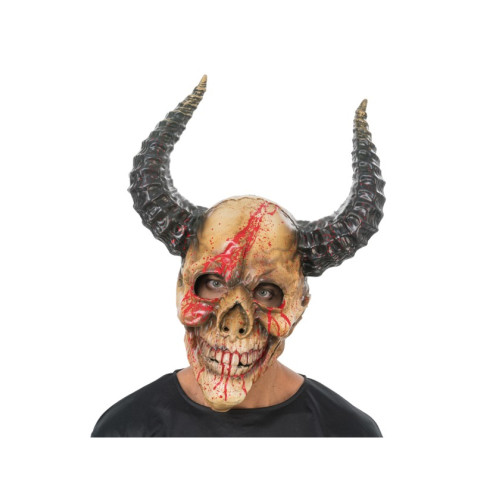Masque squelette démoniaque ensanglanté premium pour adulte en vente à Paris.