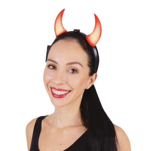 Serre tête cornes de diable lumineux à LED pour adulte en vente à Paris.