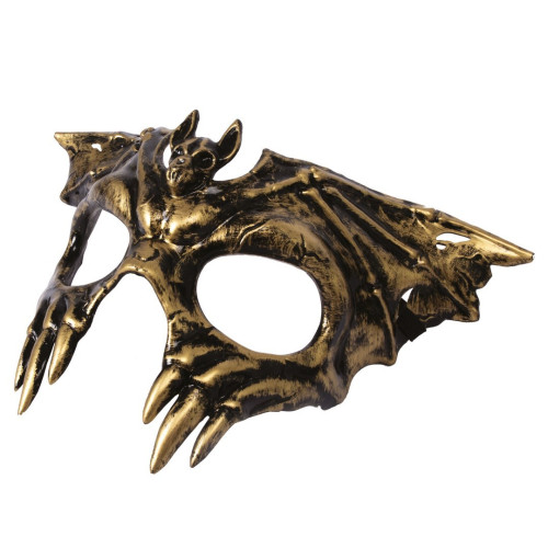 Masque chauve souris doré