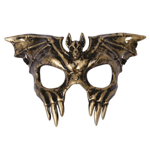 Masque chauve souris doré