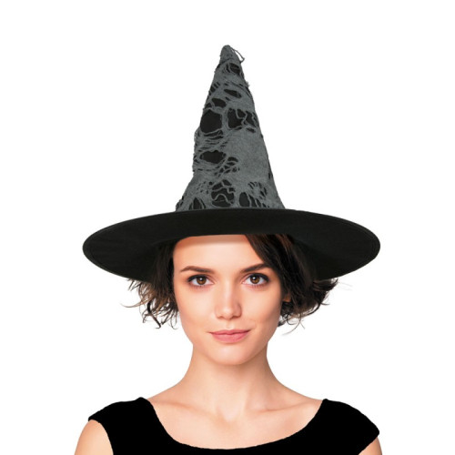 Chapeau sorcière toile d'araignée