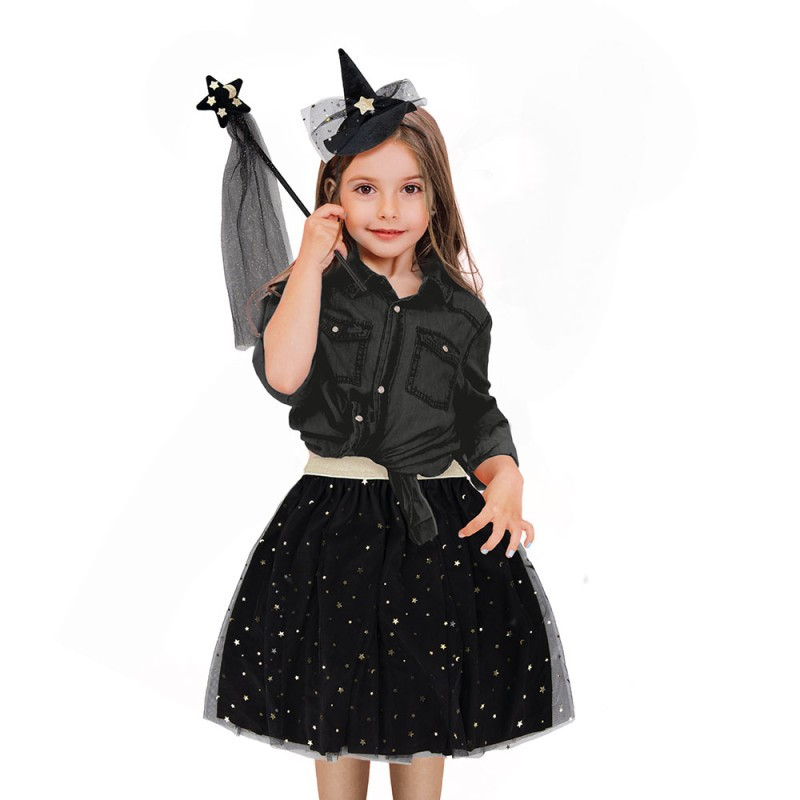 Set Halloween luxe sorcière magique chic pour enfant en vente à Paris