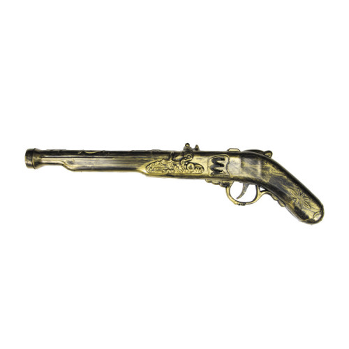 Pistolet pirate doré 38CM