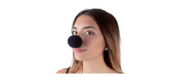 Nez de clown en mousse noir luxe pour adulte en vente à Be Happy Paris