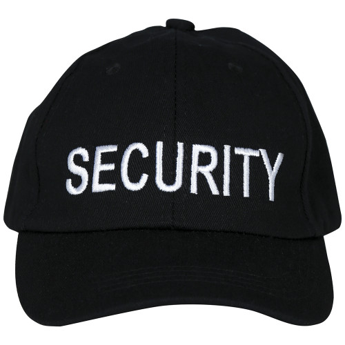 Casquette de sécurité "Security" noire réglable pour adulte en vente.