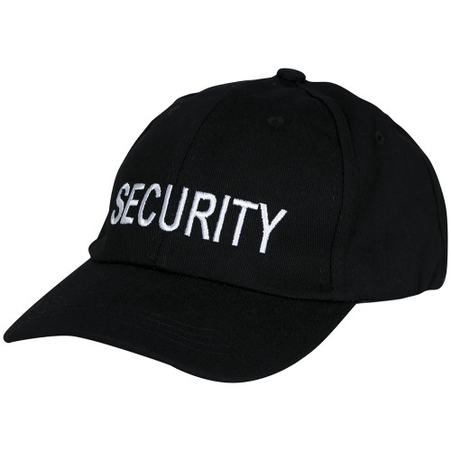 Casquette de sécurité "Security" noire réglable pour adulte en vente.
