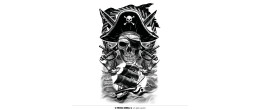 Tatouage Pirate pour bras luxe adulte en vente à Be Happy
