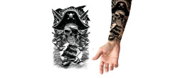 Tatouage Pirate pour bras luxe adulte en vente à Be Happy