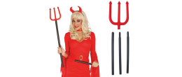Trident de diable rouge de 100cm en vente à Paris pour déguisement Halloween