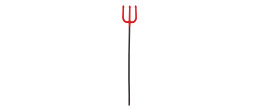 Trident de diable rouge de 100cm en vente à Paris pour déguisement Halloween