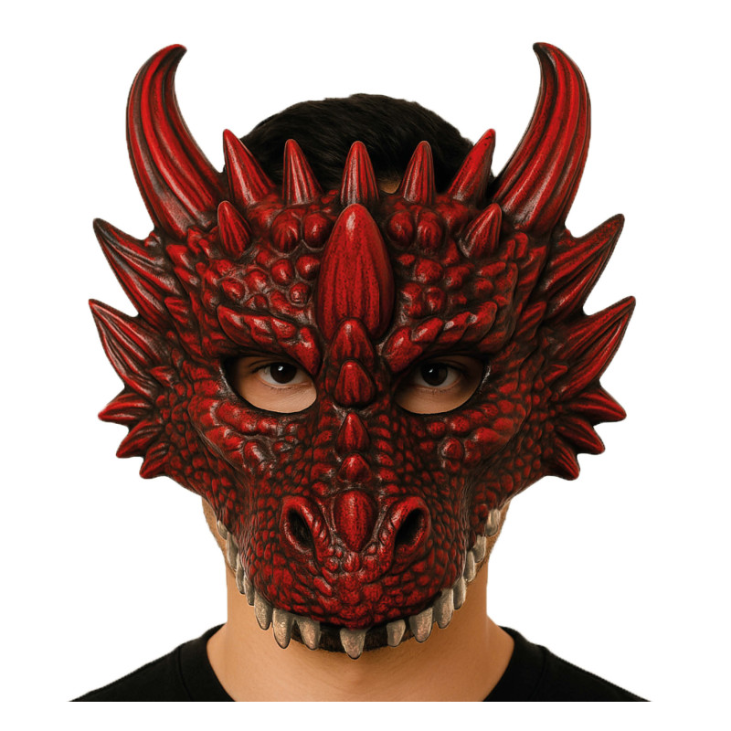copy of Masque dragon vert latex