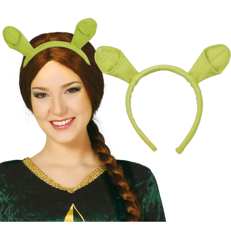 Serre-tête oreille Shrek et fiona luxe pour adulte et enfant en vente en ligne et boutique Be Happy