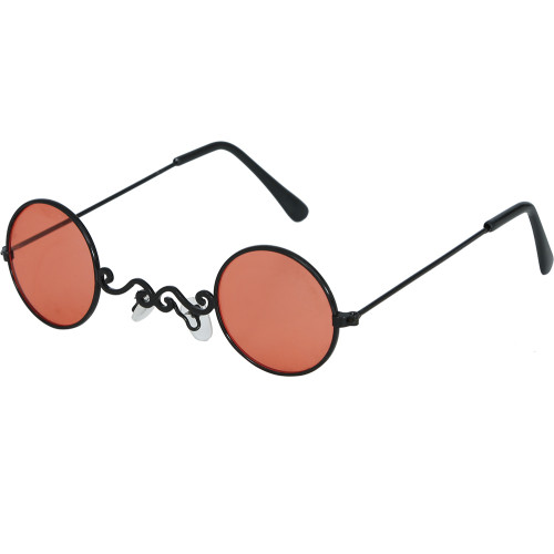 Lunettes Halloween déguisement Vampire ronde de couleur rouge en vente à Be Happy