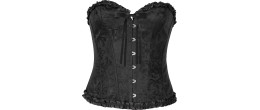 Corset Noir Brodé Vampire Diaries, Style Gothique & Victorien en vente à Paris chez Be Happy Store