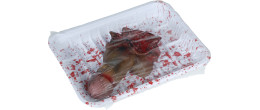 Faux Pénis amputé de 12cm en latex sous barquette pour déco Halloween en vente à Paris