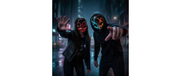 Masque La Purge American Killer lumineux à LED pour Halloween en vente à Be Happy Paris