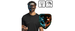 Masque La Purge American Killer lumineux à LED pour Halloween en vente à Be Happy Paris