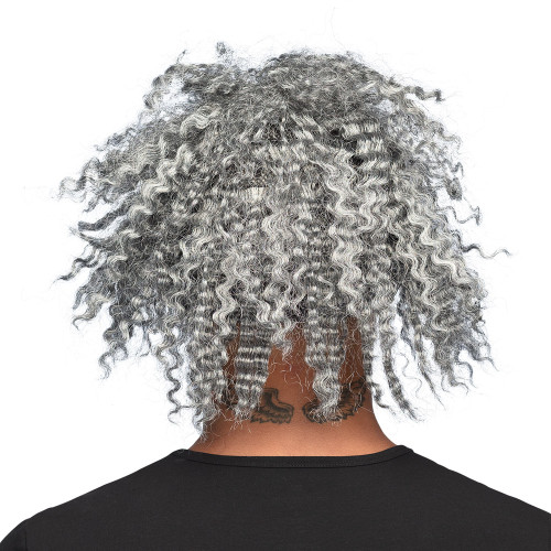 Masque zombie cheveux gris