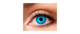 Lentilles de contact oeil bleu sanglant, yeux bleu pour adulte en vente chez Be Happy à Paris