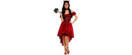 Robe diablesse mexicaine dia de los muertos, jour de la mort rouge femme sexy en vente paris